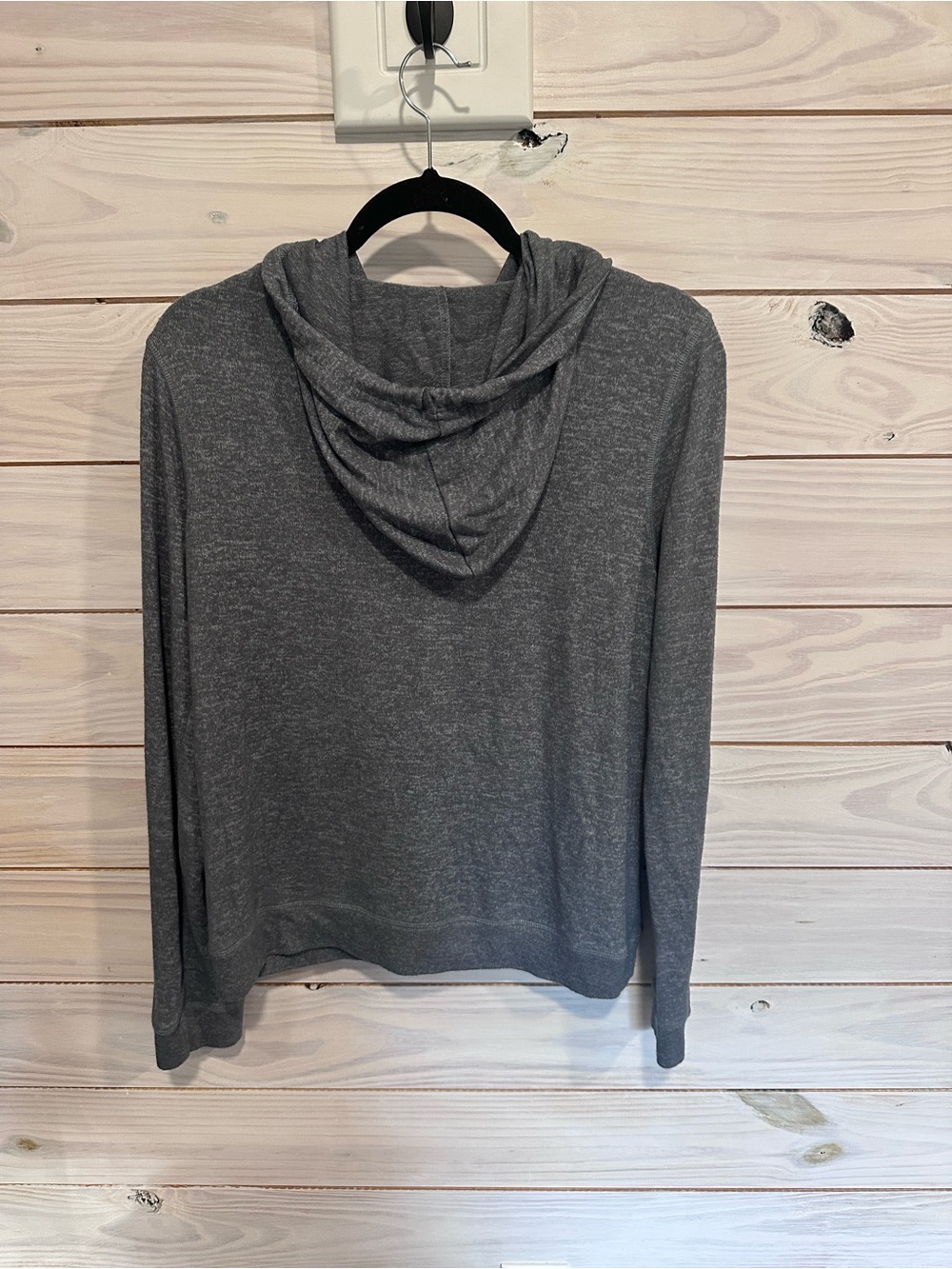 Roxy Heather Gray Zip Front Hoodie - Picture 6 of 6